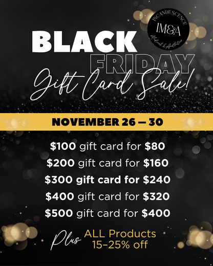 Black Friday GIFT CARD SALE 🖤 (20% OFF Automatically Taken in Cart)