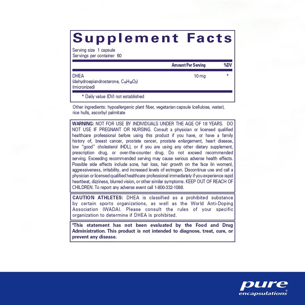 Pure Encapsulations DHEA 10mg